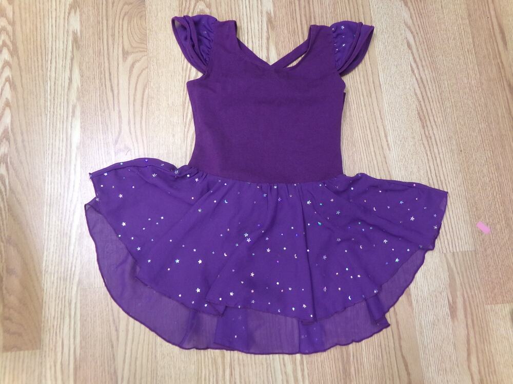 Dance Leotard Dress Zaclotre XLarge Child Purple Ballet Tap